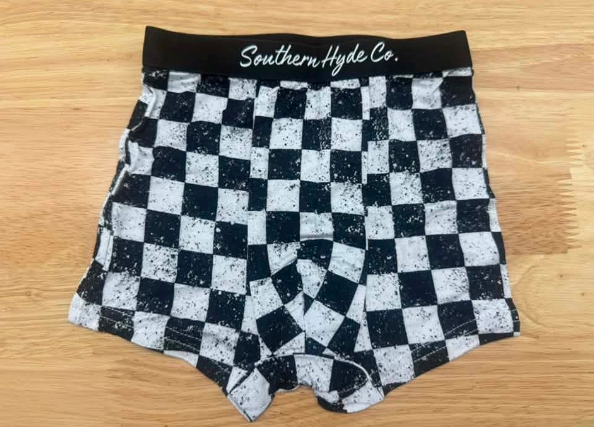Black/White Dirt Checkered - READY TO SHIP