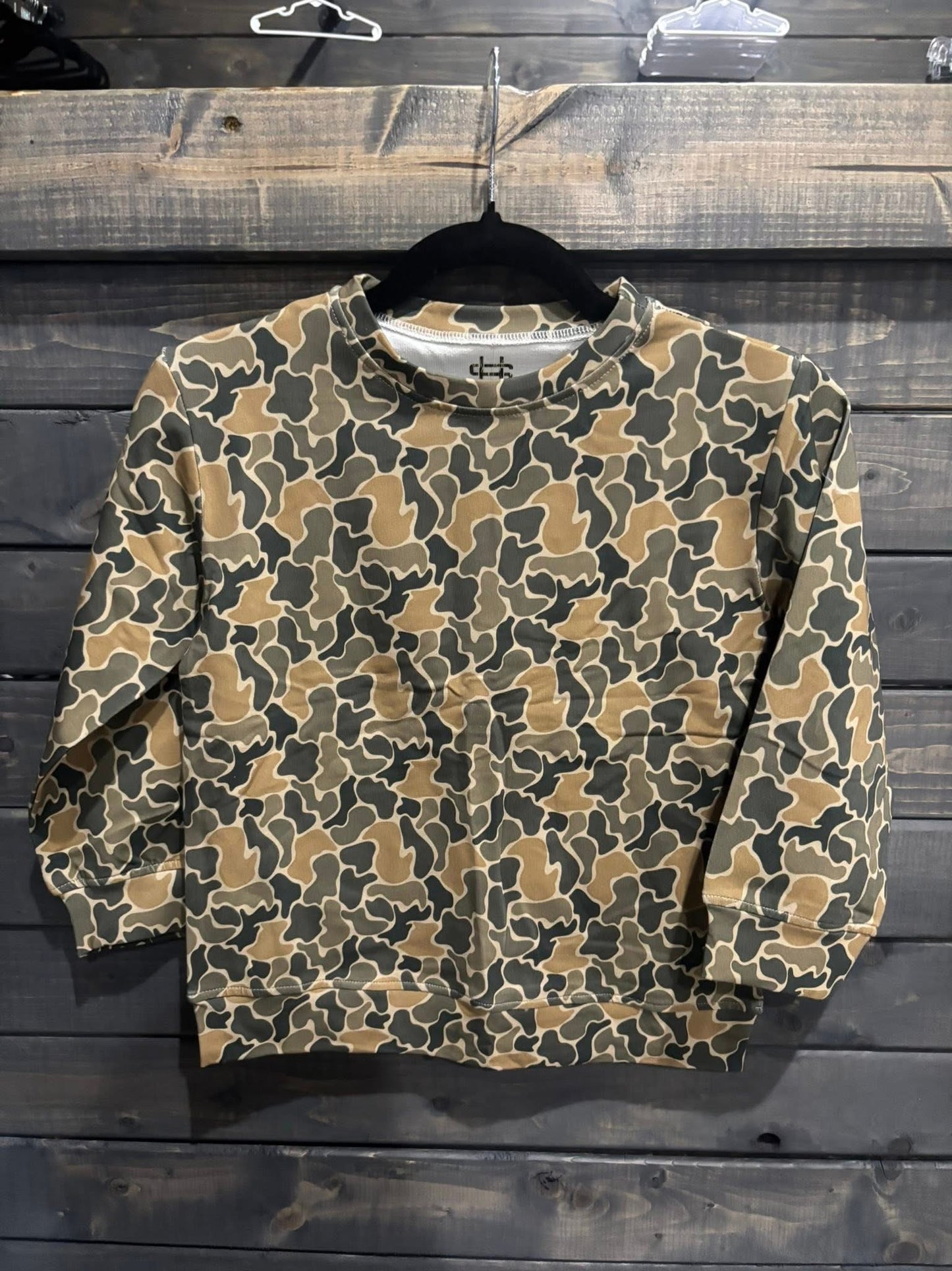Retro Camo Crewneck