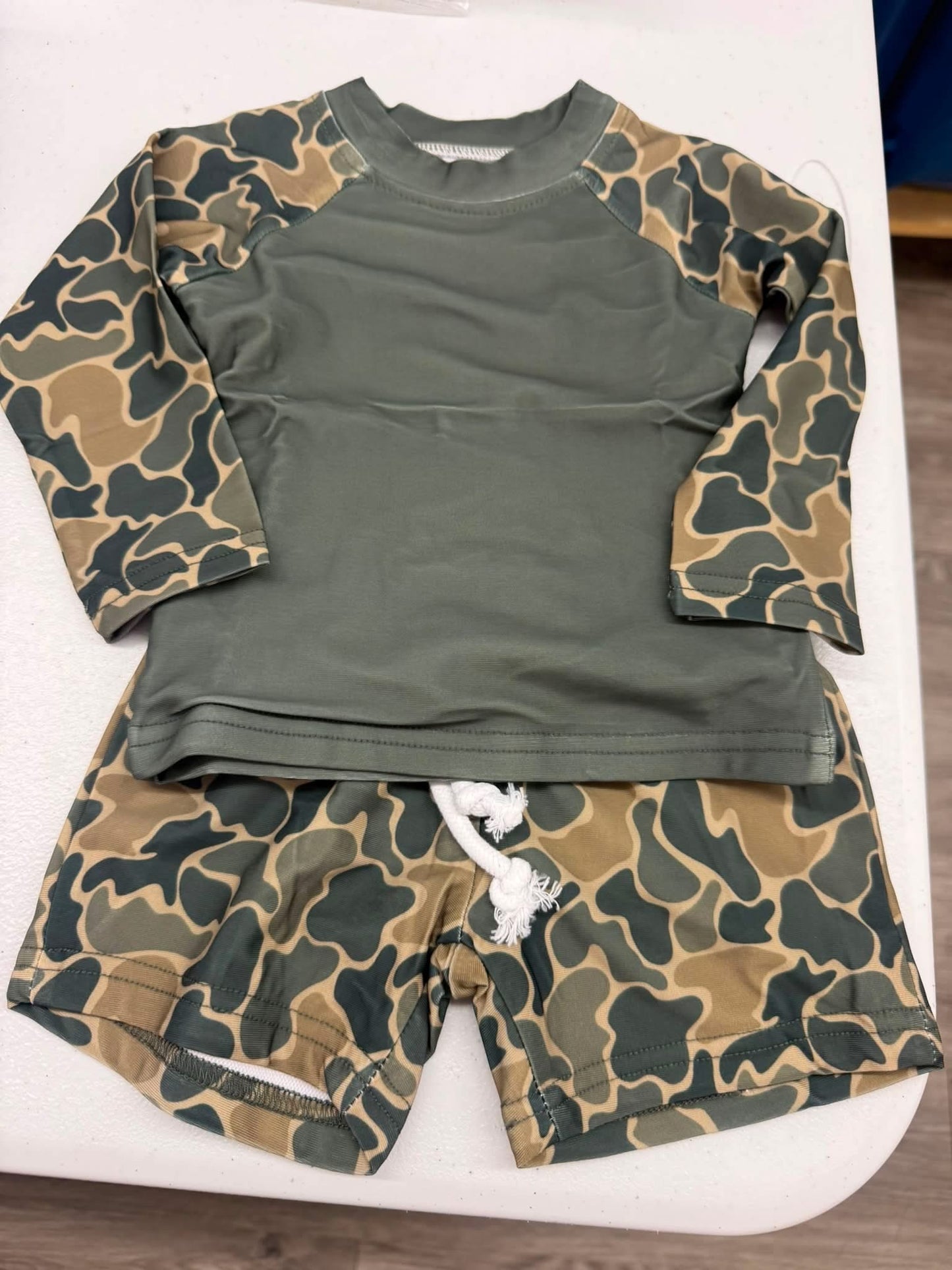 Retro Camo Swimsuit - READY TO SHIP