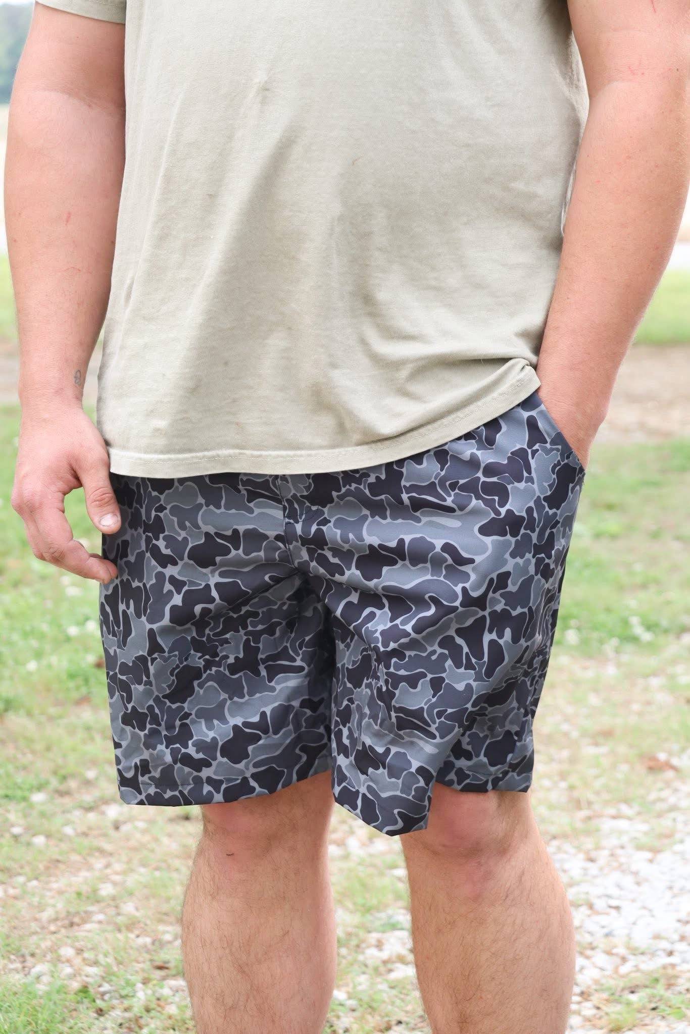 Black Camo Shorts - READY TO SHIP