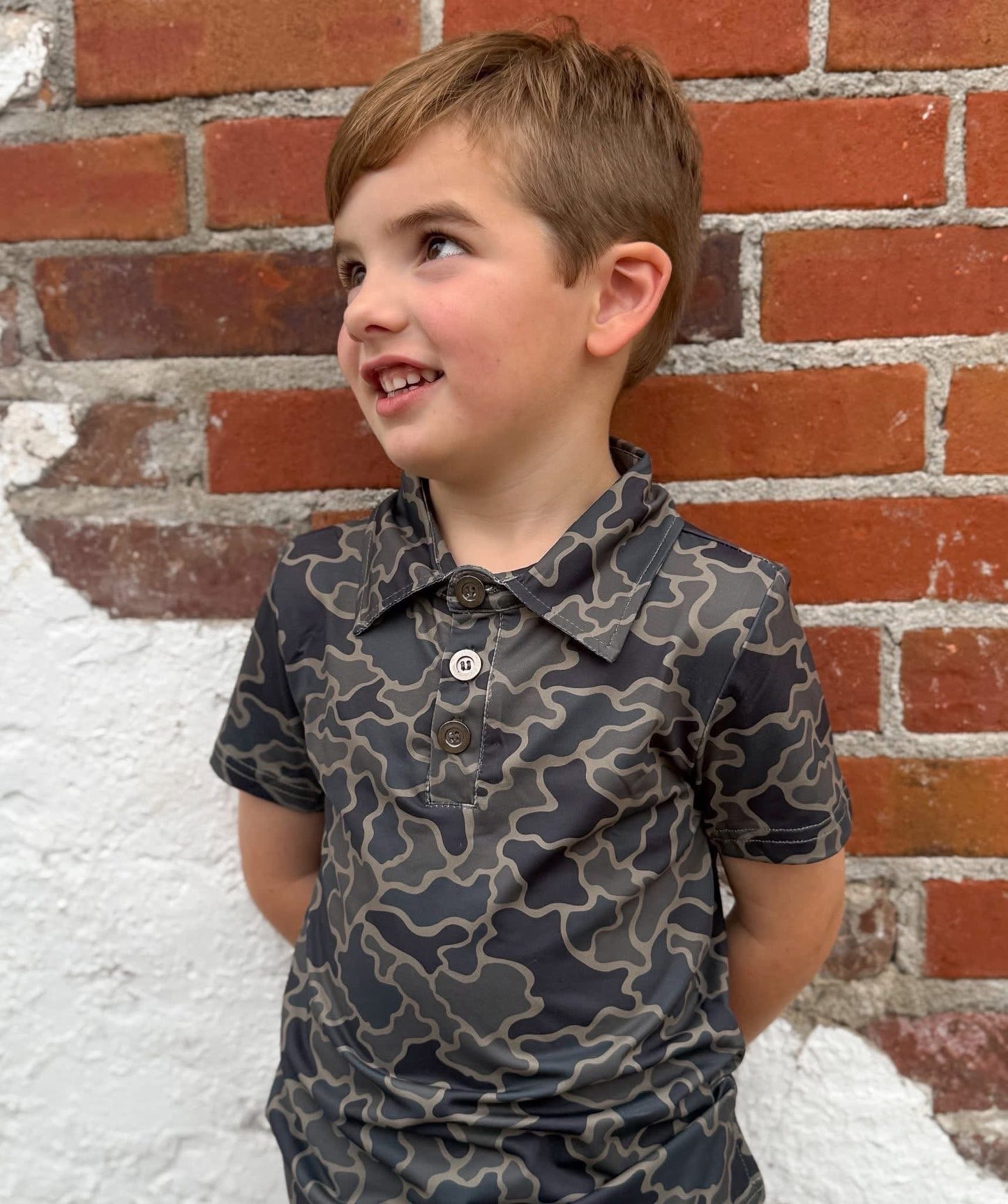 Woodland Camo Polo - READY TO SHIP