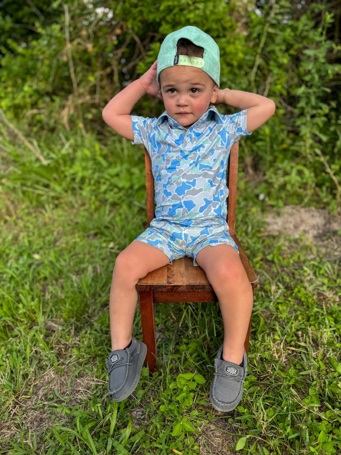 Blue Camo Shorts - ETA 6 WEEKS
