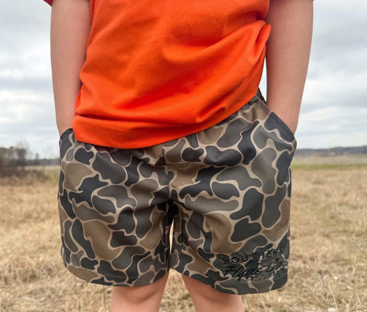 Retro Camo Shorts - READY TO SHIP